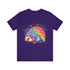 Rainbow Hedgehog - Short Sleeve Tee Team Purple